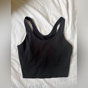 Outdoor Voices Black Padded Sports Bra Cropped Tank